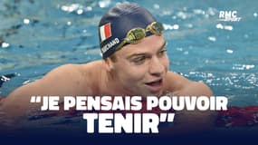 Natation : Le 400m 4 nages ? "C'était très très dur", avoue Marchand après son premier retour depuis les JO