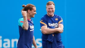 Antoine Griezmann et Ronald Koeman
