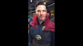 En 2016, habillé en "Doctor Strange", Benedict Cumberbatch visitait une boutique de bandes-dessinées new-yorkaise