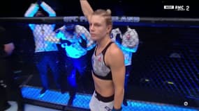 Manon Fiorot lors de son premier combat en UFC, le 20 janvier 2021