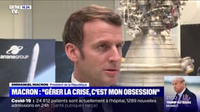 Emmanuel Macron: "Je gère la crise chaque jour, matin, midi, soir, c'est mon obsession"