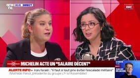 "Le smic n'est pas un salaire décent": Mathilde Panot, présidente du groupe LFI à l'Assemblée nationale, "salue" les propos du président du groupe Michelin