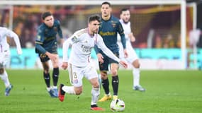 Nicolas Tagliafico, le 2 décembre 2023, au stade Bollaert