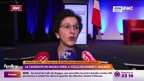 La candidate RN Malika Sorel a voulu rejoindre Emmanuel Macron