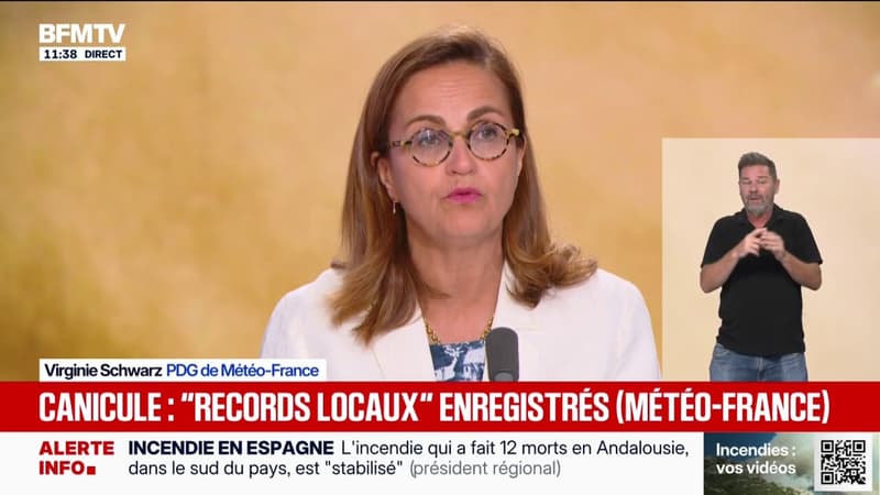 Canicule: un "début de baisse des températures" attendu ce lundi, selon la présidente de Météo-France