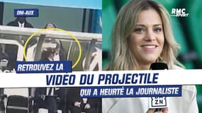OM-Auxerre: La vidéo du projectile qui a heurté le visage d'une journaliste de DAZN
