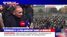 Marche contre l'antisémitisme: "Nous sommes sans polémique", déclare Éric Zemmour