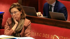 La ministre des Comptes publics Amélie de Montchalin à l'Assemblée nationale, à Paris, le 18 novembre 2025
