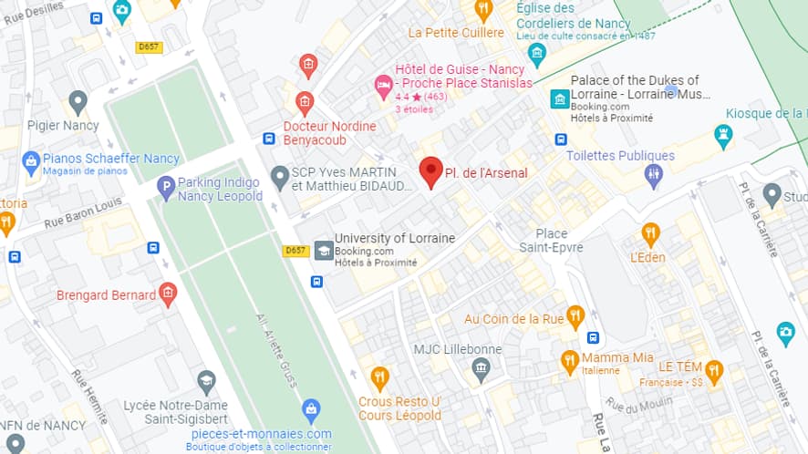Lieu de l'agression d'un prêtre à Nancy samedi 19 août 2023.