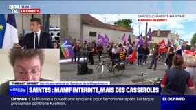 Manifestation interdite à Saintes: "C'est extrêmement préoccupant pour la démocratie" pour Thibaut Spriet, secrétaire national du Syndicat de la Magistrature