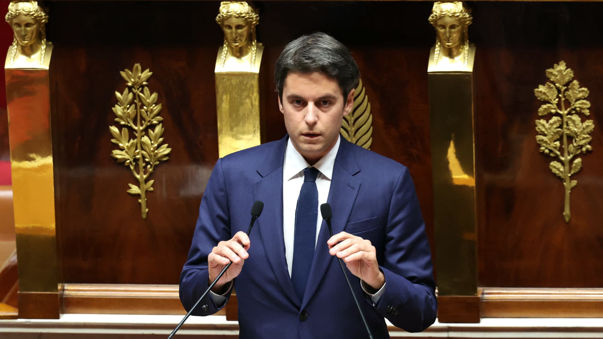 Gabriel Attal à l'Assemblée nationale le 4 décembre 2024.