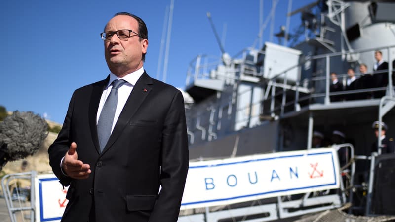 François Hollande, lors d'une visite d'Etat à Malte. 