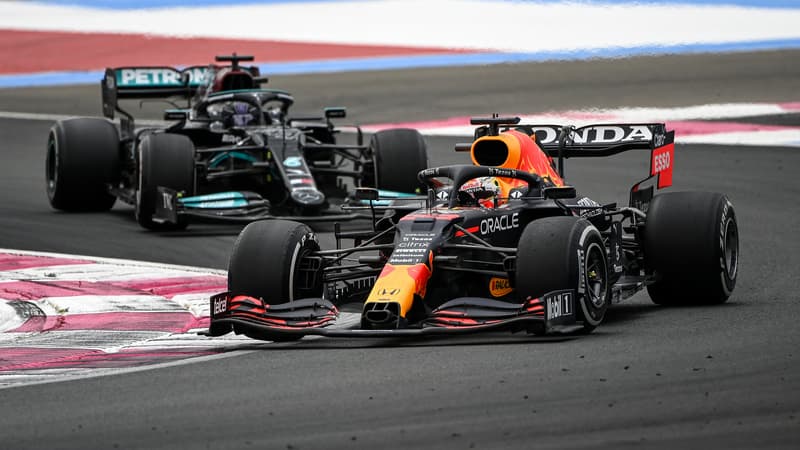 Max Verstappen après son dépassement sur Lewis Hamilton au Castellet