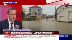 "On est face à une catastrophe climatique" assure Olivier Véran face aux inondations dans le Pas-de-Calais et dans le Nord