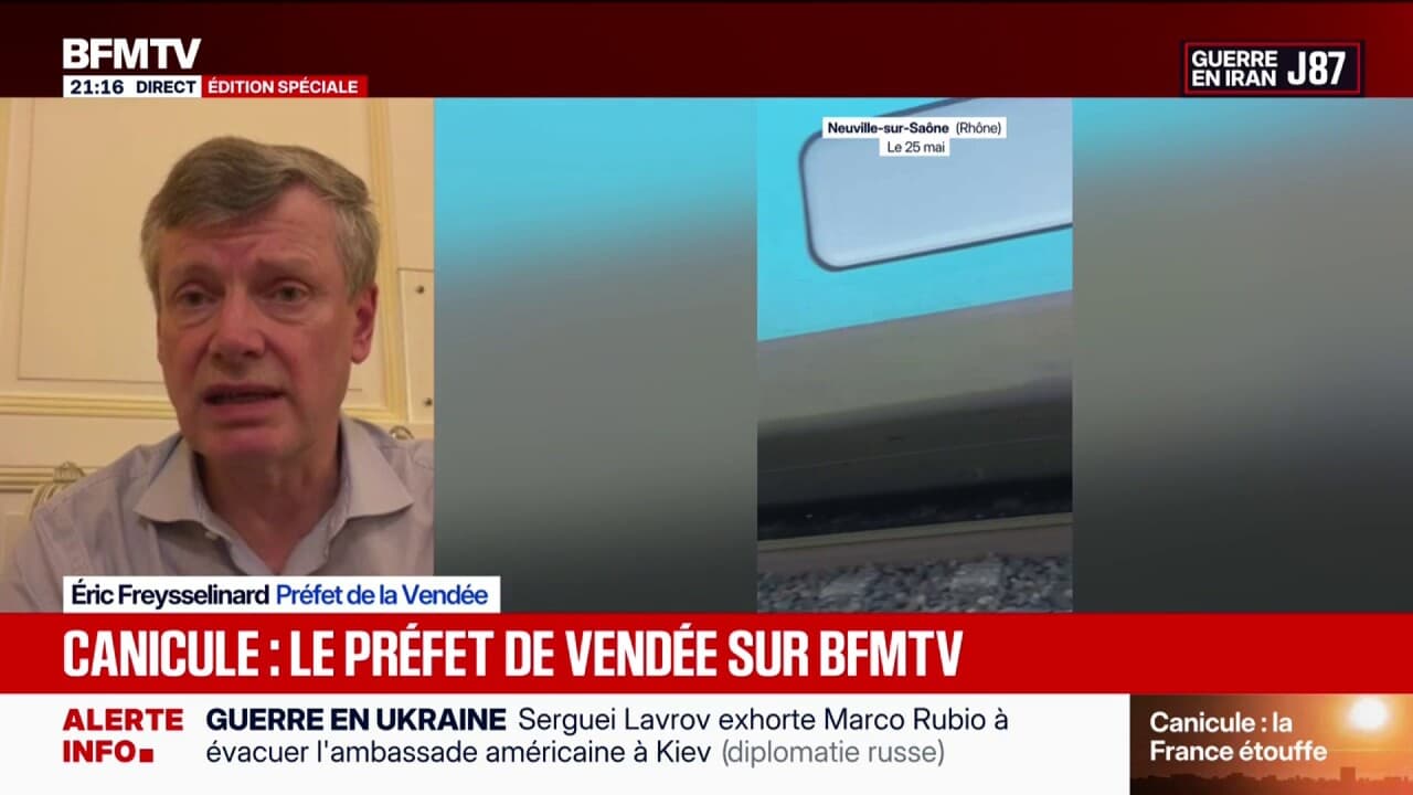 "Quand il y a des chaleurs excessives, ça peut perturber le réseau ferroviaire", explique Éric Freysselinard, préfet de la Vendée