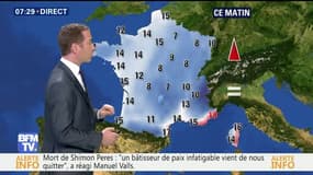 La météo pour ce mercredi 28 septembre 2016