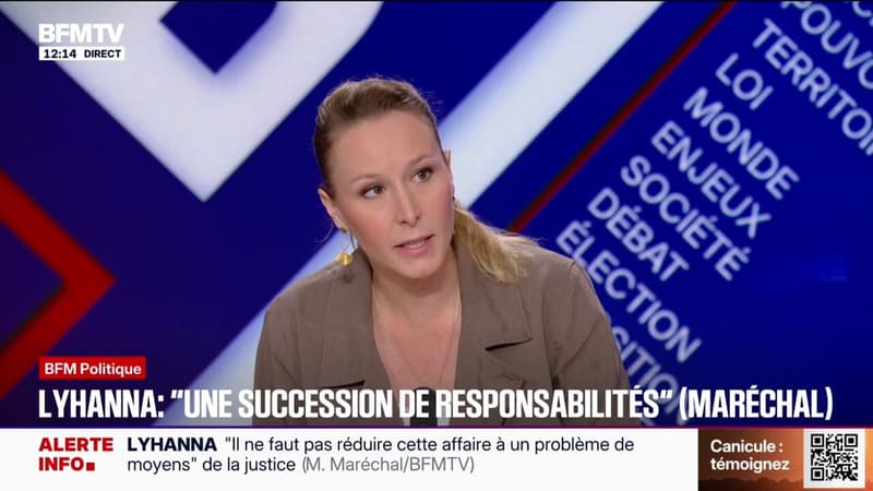 Affaire Lyhanna: "On se trompe à réduire ce débat uniquement à la question des moyens", déclare Marion Maréchal (Identité-Libertés)