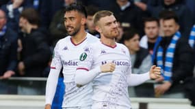 Lucas Beltran de la Fiorentina, à Bruges le 8 mai 2024