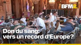 Arkunir et Bichard lancent une collecte de don du sang à l'hôtel de ville de Paris 