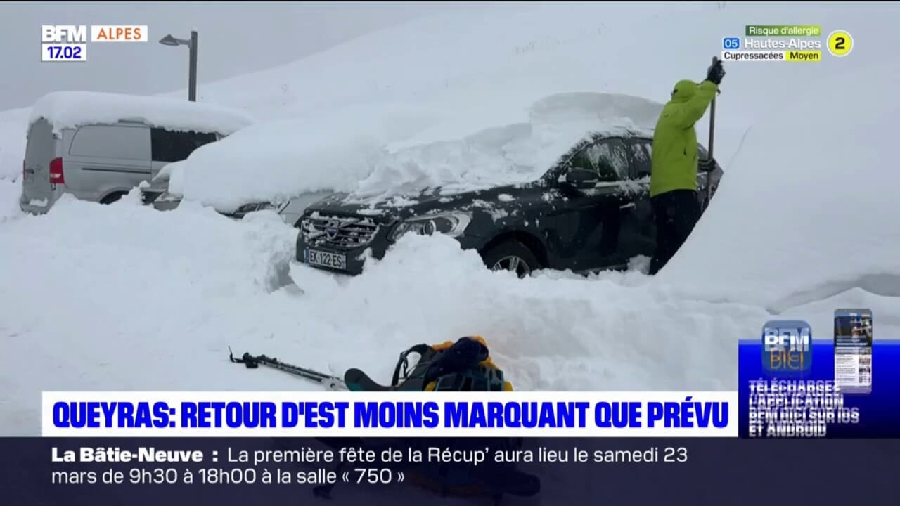 Queyras la neige est tombée, presque 1 mètre relevé au col Agnel