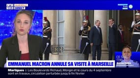 Emmanuel Macron annule sa visite à Marseille