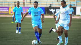 Samuel Eto'o lors d'un match caritatif en Somalie, le 27 mai 2025