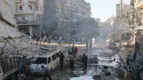 Les 24 candidats au jihad comptaient se rendre en Syrie, où les violences continuent de faire rage (ici Alep, le 1er mai).
