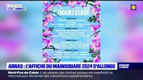 Arras: quatorze nouveaux noms dévoilés pour le Mainsquare 2024