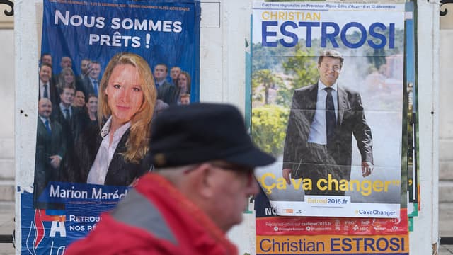 Duel très serré en perspective entre Marion Maréchal Le Pen (FN) et Christian Estrosi (LR). 