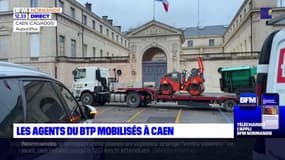 Calvados: les agents du BTP mobilisés à Caen