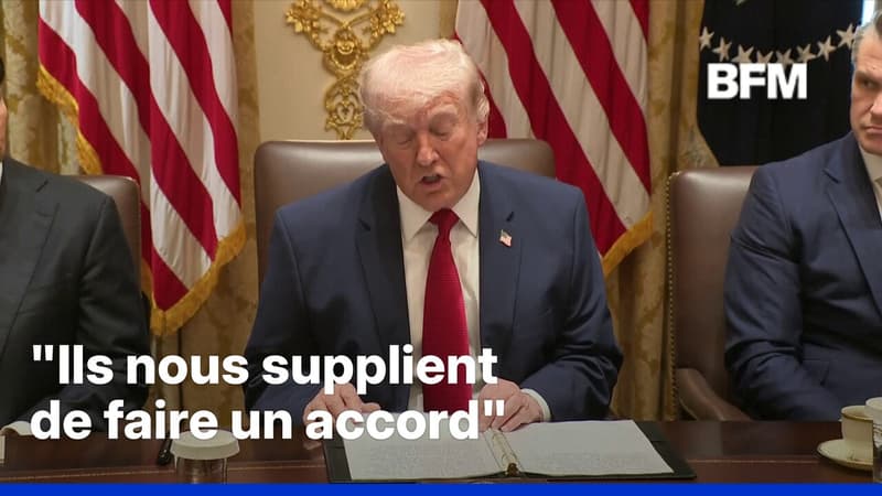 Iran: "Ils nous supplient de faire un accord", assure Donald Trump