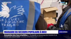 Maraude du secours populaire à Nice