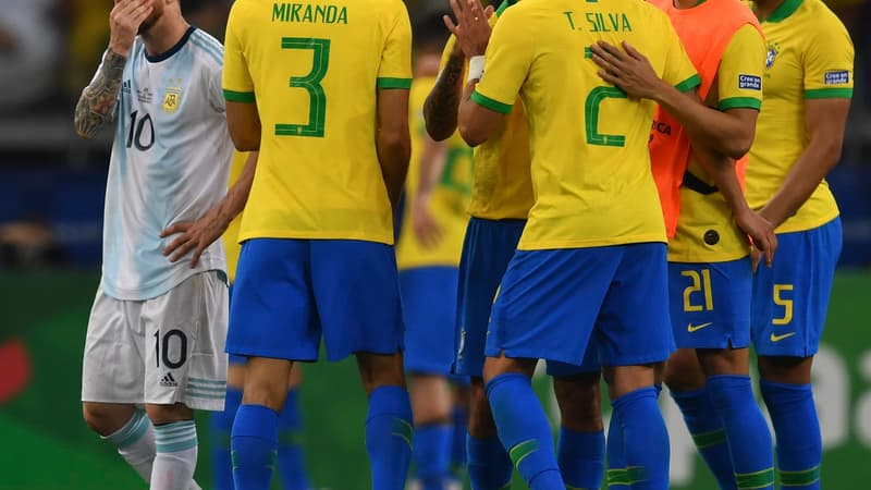 La joie des Brésiliens devant Messi