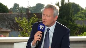Bruno Le Maire, ministre de l'Economie, au micro de BFMTV le vendredi 5 juillet 2019 depuis Aix en Provence