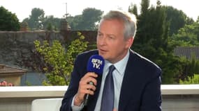 Bruno Le Maire, ministre de l'Economie, au micro de BFMTV le vendredi 5 juillet 2019 depuis Aix en Provence