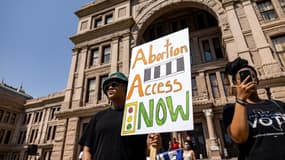 Manifestation de défense du droit à l'avortement à Austin, Texas, le 11 septembre 2021
