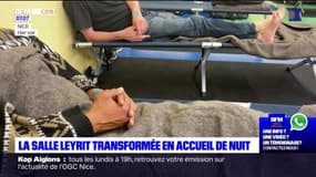 Nice: la salle Leyrit transformée en accueil de nuit