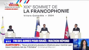 Arrêt de livraison d'armes à Israël pour la guerre à Gaza: "C'est simplement de la cohérence", insiste Emmanuel Macron