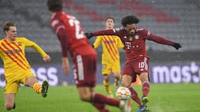 Leroy Sané lors de Bayern-Barça, à Munich le 8 décembre 2021