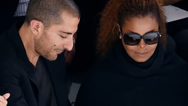 Janet Jackson et Wissam Al Mana à Paris, en octobre 2015