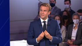 Emmanuel Macron lors de la présentation du plan France 2030 le 12 octobre 2021 