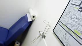 Une cabine prévue pour le don de sperme à Lyon, en 2010.