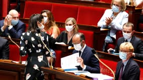 Edouard Philippe à l'Assemblée nationale, masqué.