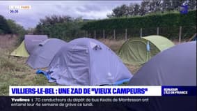 Villiers-le-Bel: un campement de "vieux campeurs" installé pour dénoncer la création d'une cité scolaire
