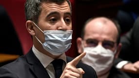 Le ministre de l'Intérieur Gérald Darmanin à l'Assemblée nationale à Paris le 19 janvier 2021