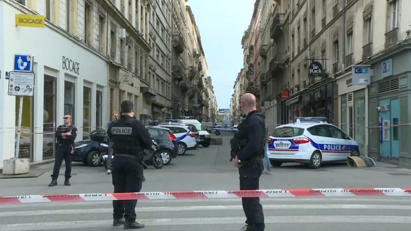 La rue Victor-Hugo à Lyon (Rhône), après un attentat à la bombe le 24 mai 2019. (Archives)