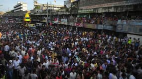 Un rassemblement de pèlerins hindous à Dacca, le 13 juillet 2010