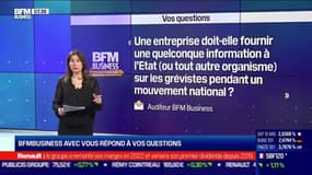 BFM Business avec vous : Une entreprise doit-elle fournir une quelconque information à l’État sur les grévistes pendant un mouvement national ? - 16/02