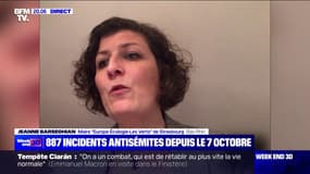 Antisémitisme: "Toute ambiguïté me pose problème. Dans la période actuelle, on doit être d'une grande clarté", affirme la maire (EELV) de Strasbourg, Jeanne Barseghian