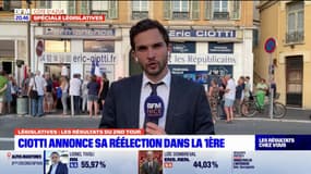 Législatives: Eric Ciotti annonce sa victoire dans la 1ère circonscription des Alpes-Maritimes